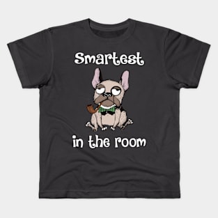 Smartest Dog in the Room Funny Design Kids T-Shirt